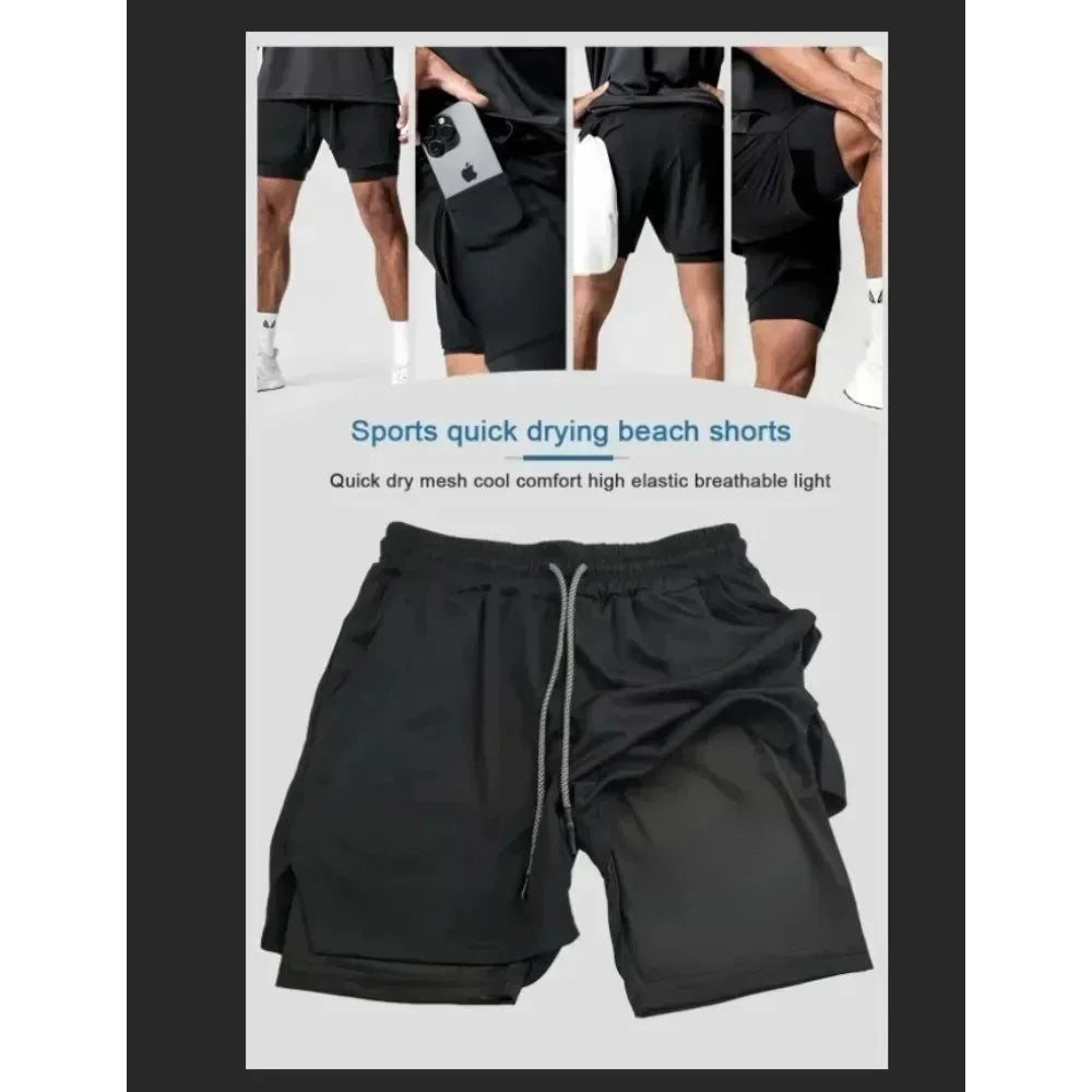 Demon Slayer Unisex Double-Layer Shorts – Anime Print