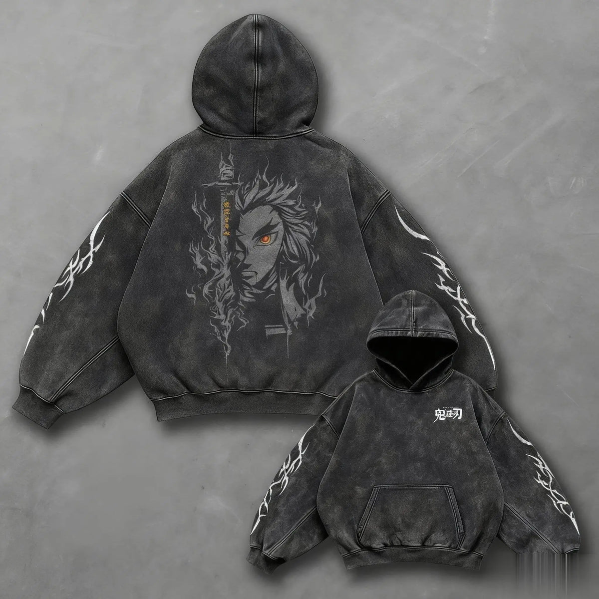 Demon Slayer Harajuku Vintage Hoodie