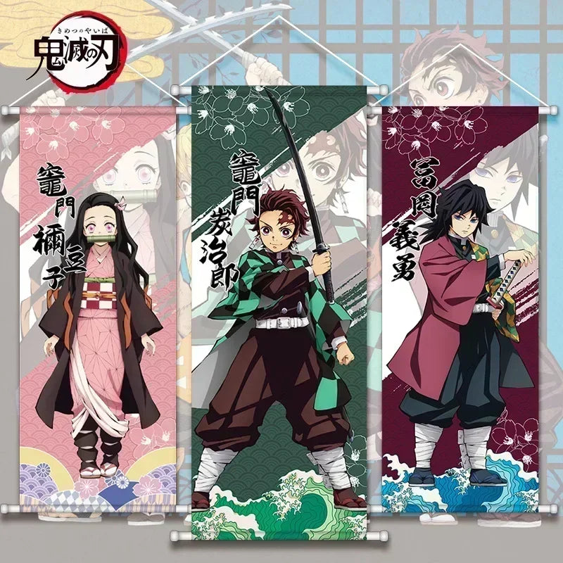 Demon Slayer Wall Art Canvas – Tanjiro & Nezuko Poster