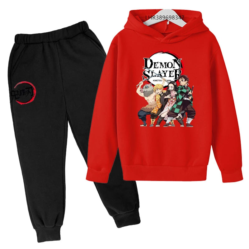 Anime Ninja Kids Hoodie & Pants Set
