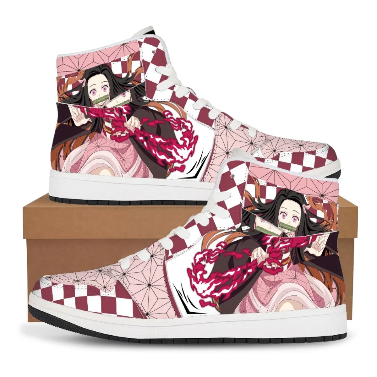 Demon Slayer Basketball Sneakers – Tanjiro & Nezuko Shoes