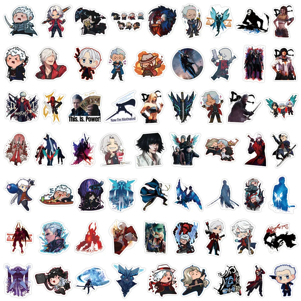 Devil May Cry Sticker Pack – 60pcs Waterproof Decals