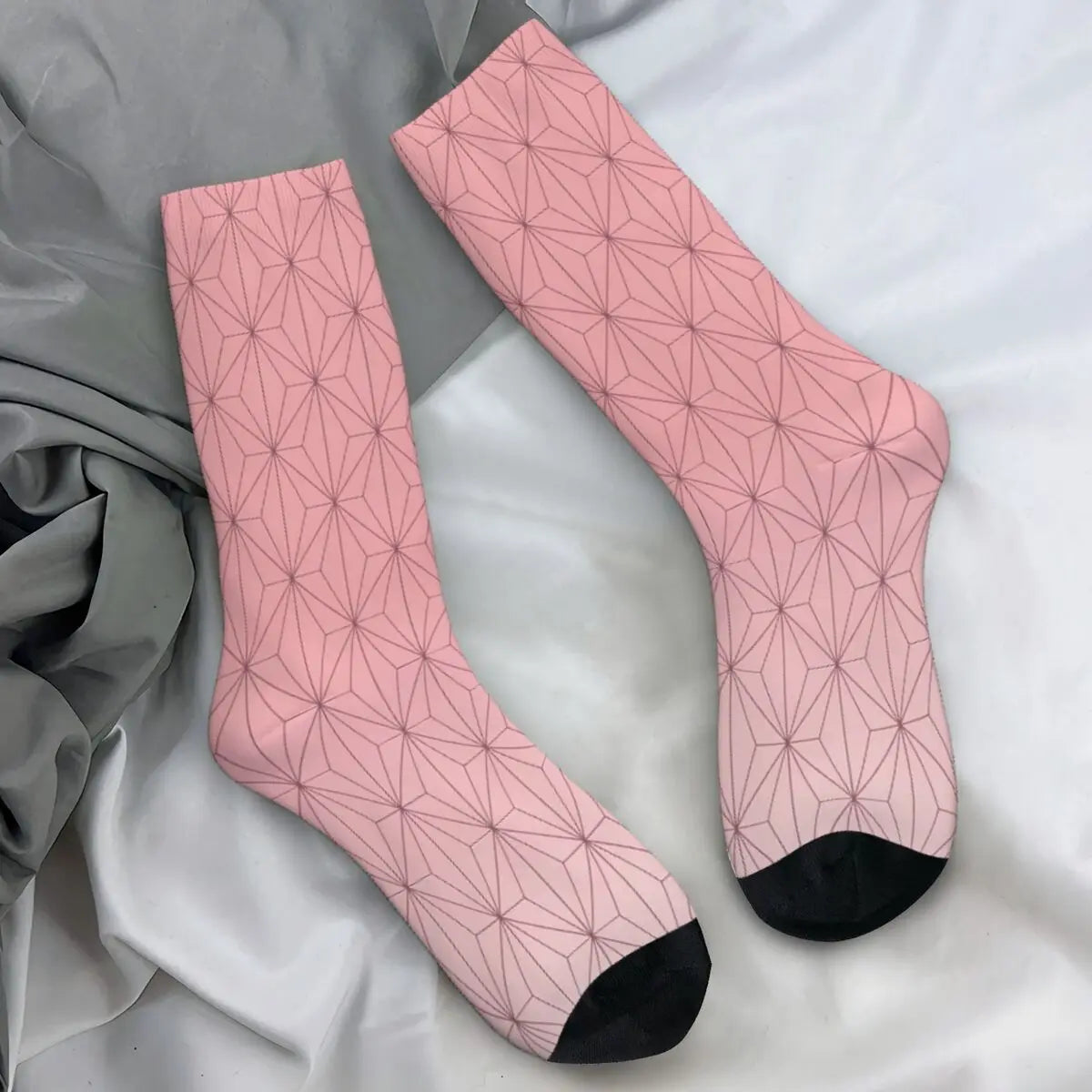 Demon Slayer Anime Crew Socks – Retro Pattern