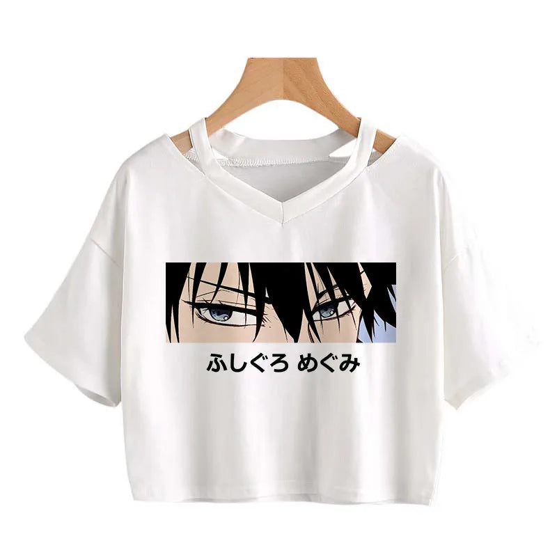 Anime Graphic Crop Top – Harajuku Y2K Tee