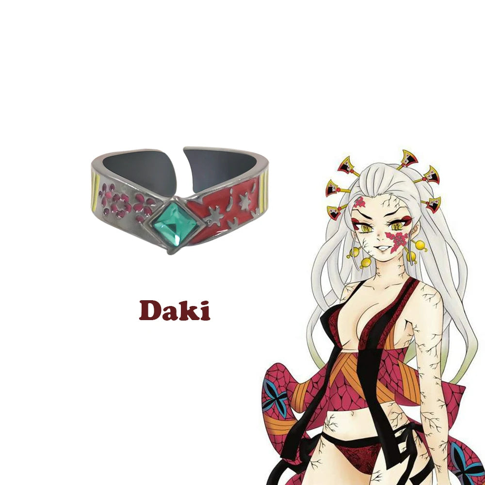 Demon Slayer Character Rings – Anime Adjustable Jewelry