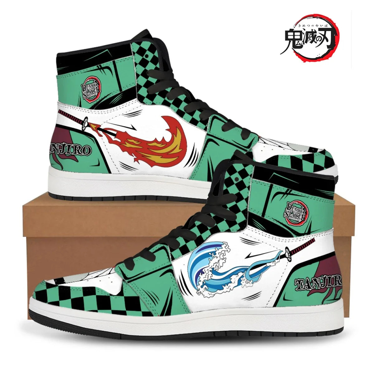Demon Slayer Basketball Sneakers – Tanjiro & Nezuko Shoes