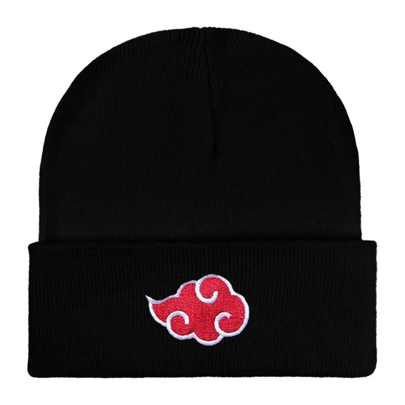 Akatsuki Embroidered Beanie – Naruto Anime Winter Hat