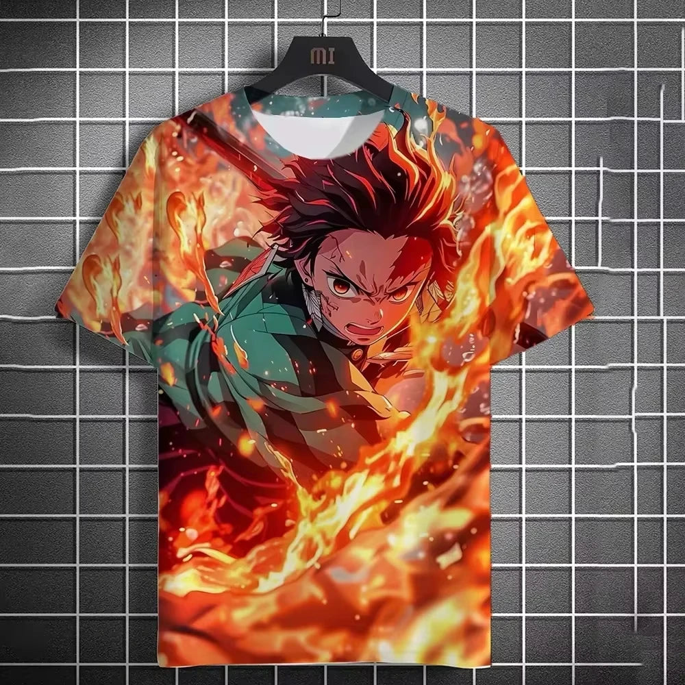 Anime 3D Print Oversized T-Shirt – Unisex Streetwear