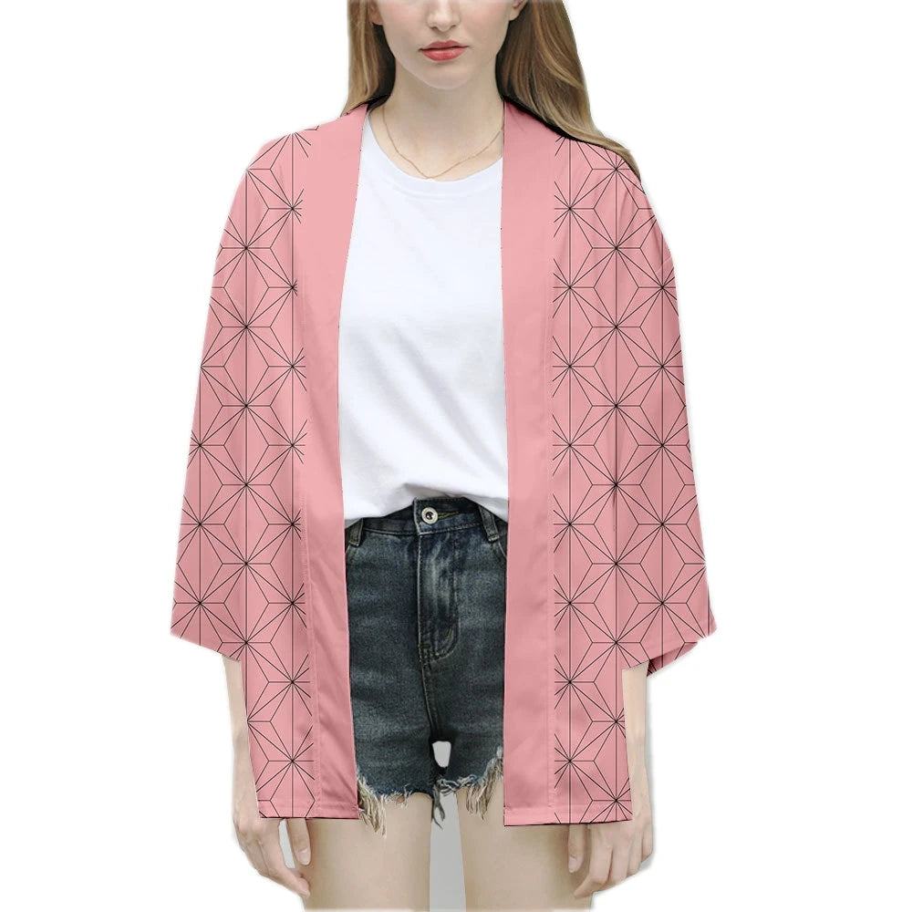 Tanjiro & Nezuko Haori Kimono Cardigan – Demon Slayer