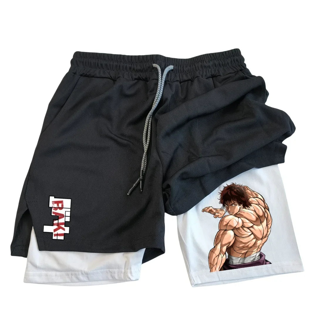 Baki Hanma Gym Shorts – Anime Fitness Shorts