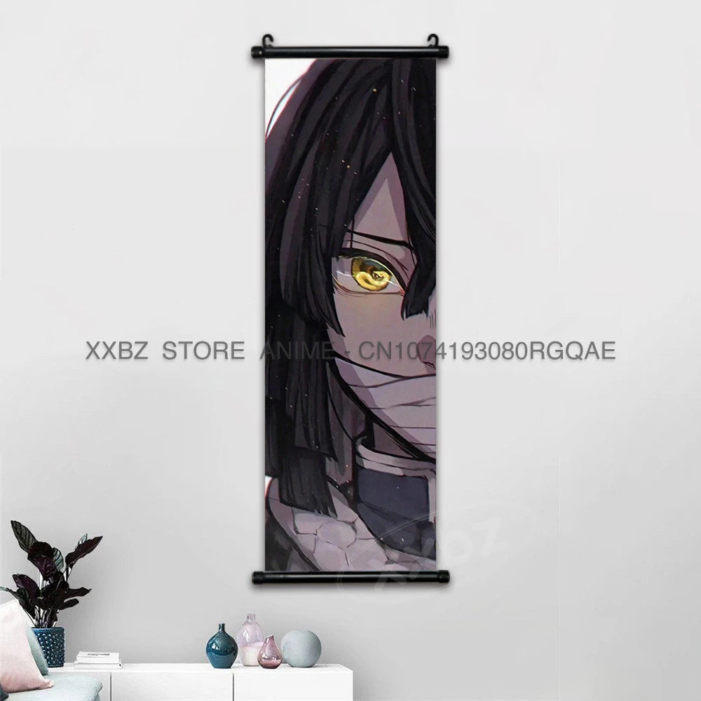 Shinobu Kocho Scroll Poster – Demon Slayer Canvas Wall Art