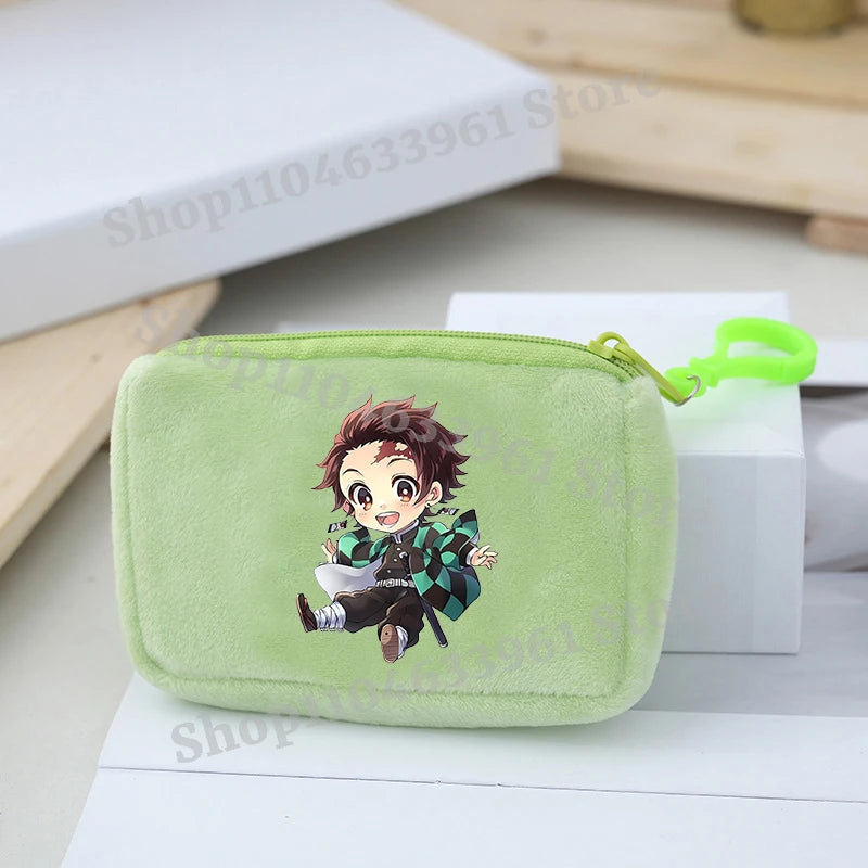 Demon Slayer Coin Purse – Anime Plush Mini Wallet