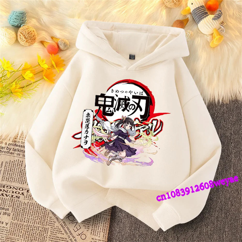 Demon Slayer Kids Hoodie – Anime Print Sweatshirt