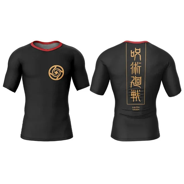 Jujutsu Kaisen 3D Print Gym T-Shirt – Oversized Anime Tee