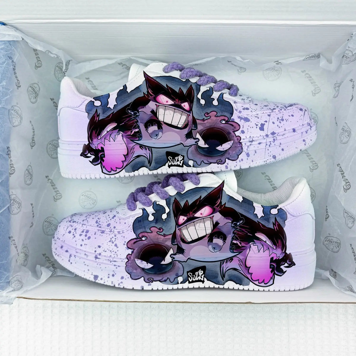 Gengar Low-Top Canvas Shoes – Pokémon Anime Sneakers