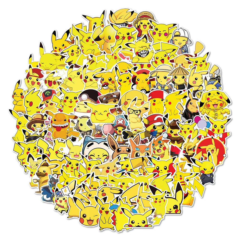 Pikachu Pokémon Sticker Pack – Waterproof Vinyl Decals