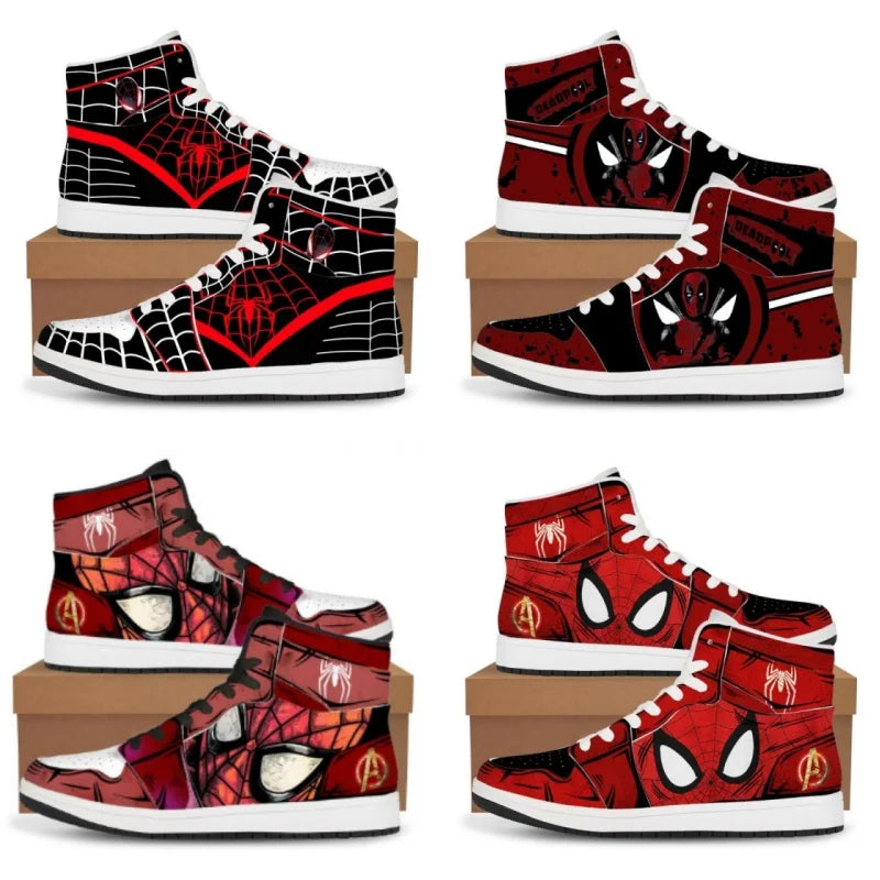 Spider-Man High-Top Sneakers – Marvel Casual Shoes