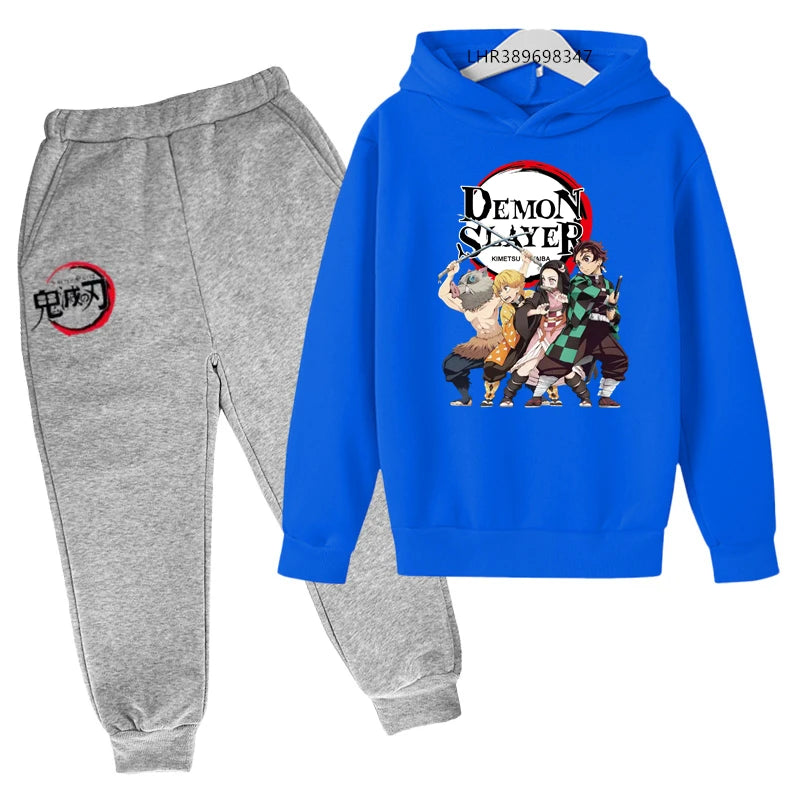 Anime Ninja Kids Hoodie & Pants Set