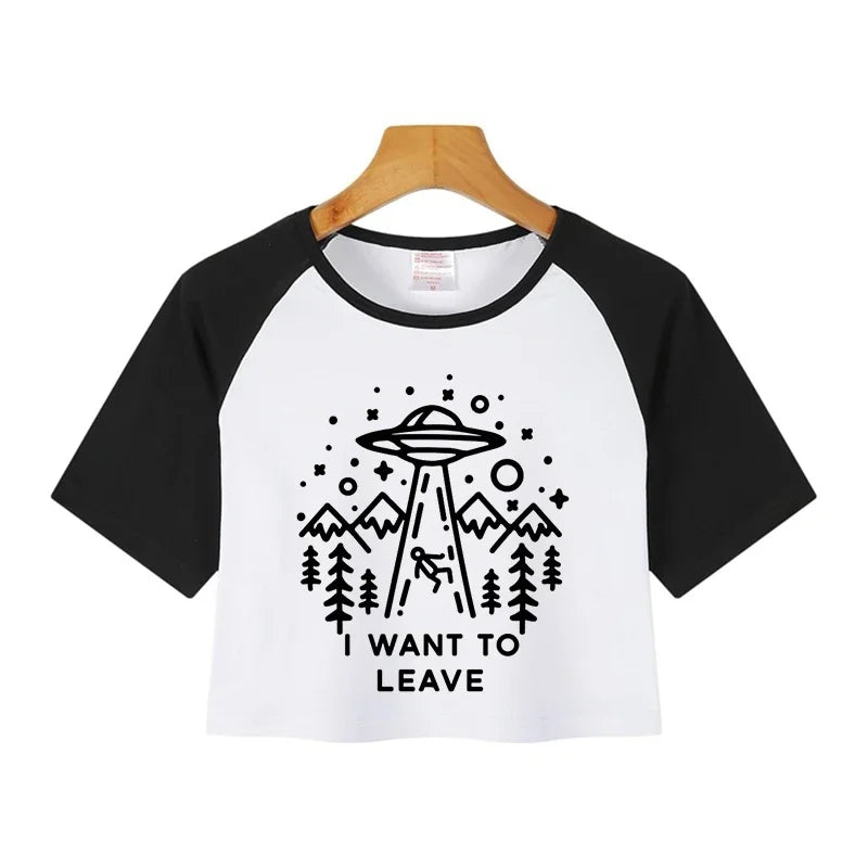 Anime Graphic Crop Top – Y2K Harajuku Tee