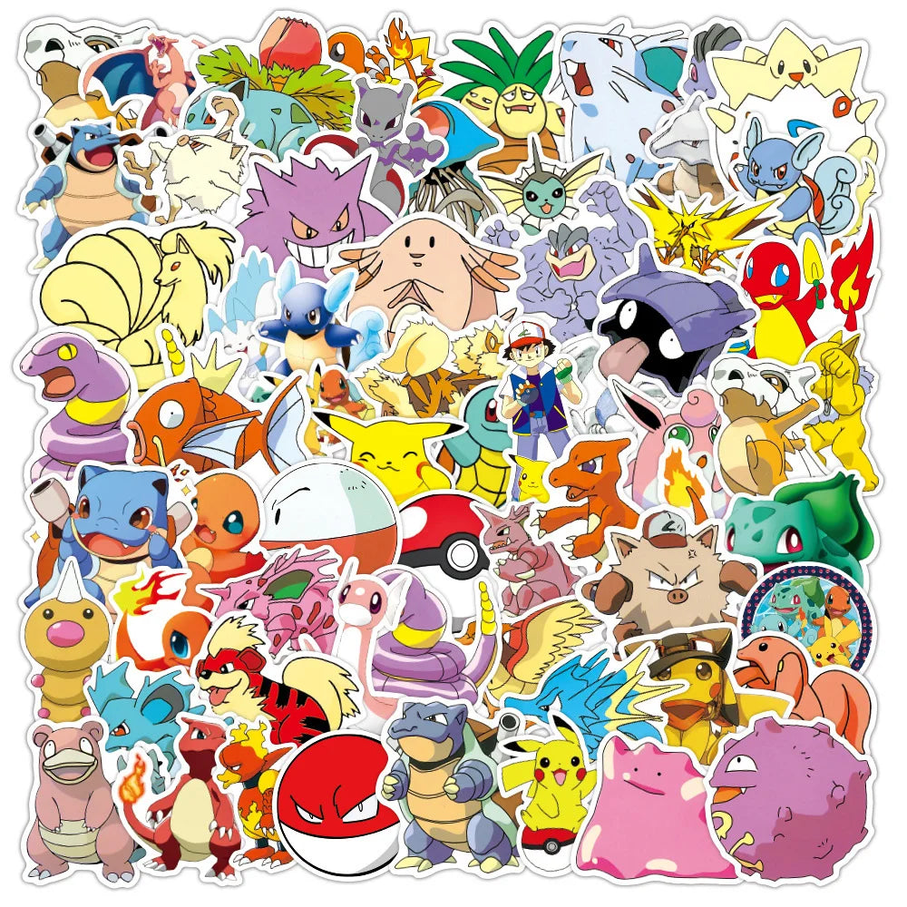 Pikachu Pokémon Decal Pack – Waterproof Stickers