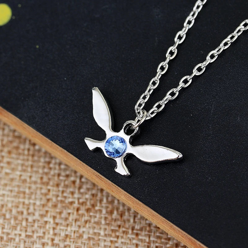 Silver Butterfly Crystal Necklace – Cosplay Jewelry