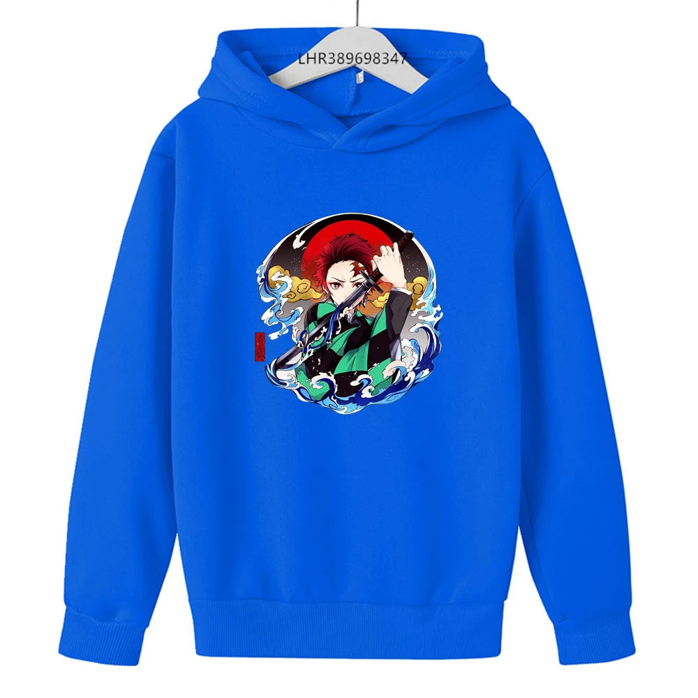 Demon Slayer Kids Hoodie – Anime Print Coat