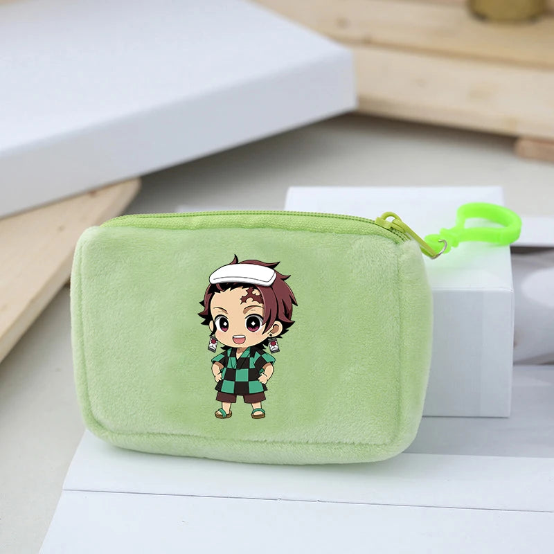 Demon Slayer Coin Purse – Anime Plush Mini Wallet