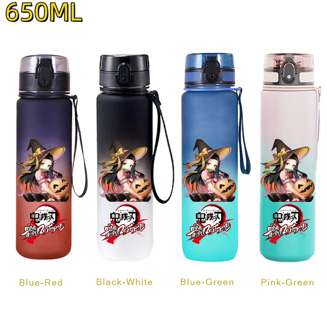 Demon Slayer Water Bottle 650ml – Tanjiro & Nezuko