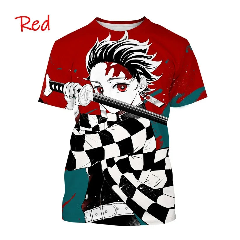 Tanjiro Kamado 3D T-Shirt – Demon Slayer Anime Tee