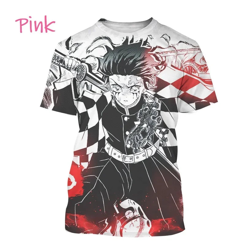 Tanjiro Kamado 3D T-Shirt – Demon Slayer Anime Tee