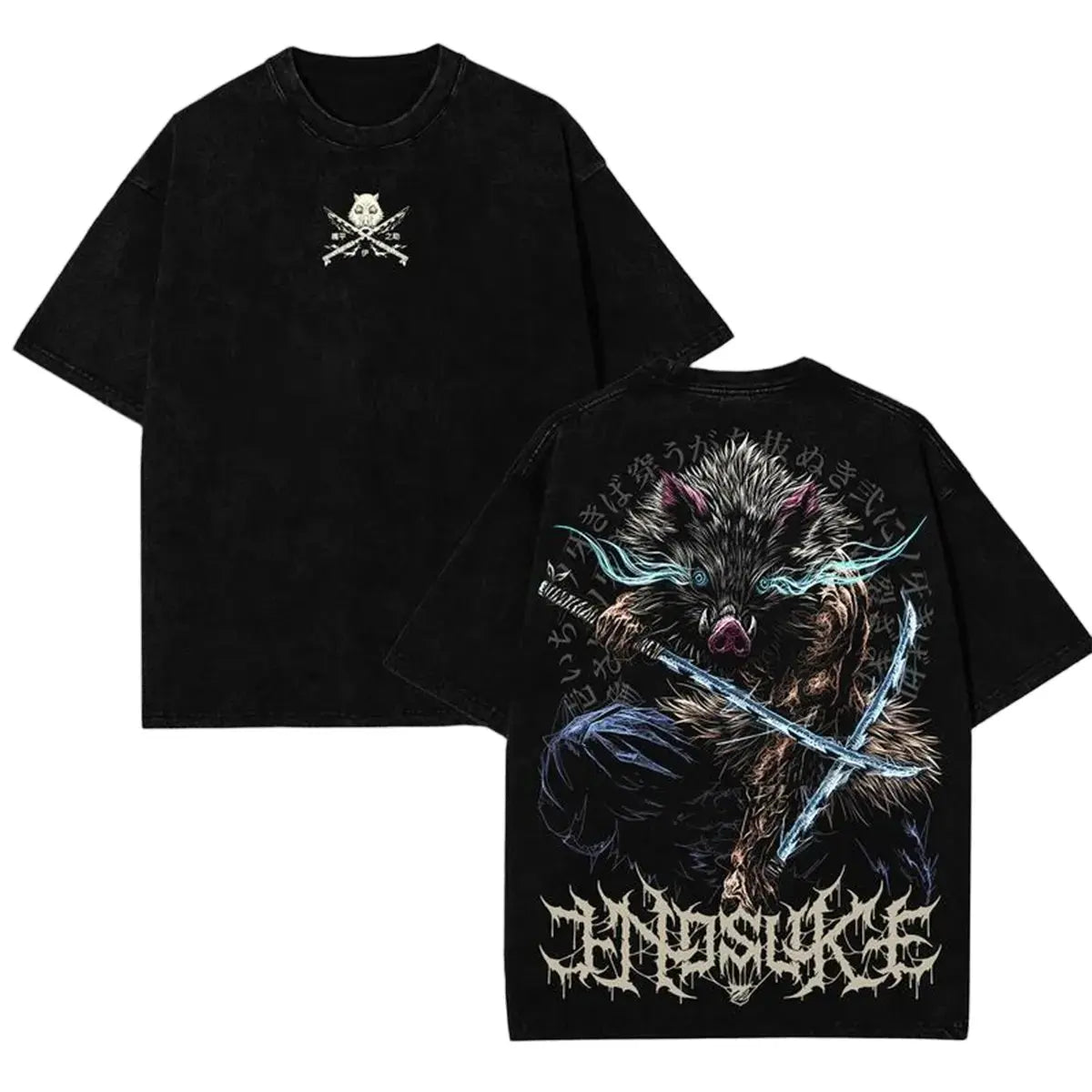 Demon Slayer Vintage Washed Oversized T-Shirt