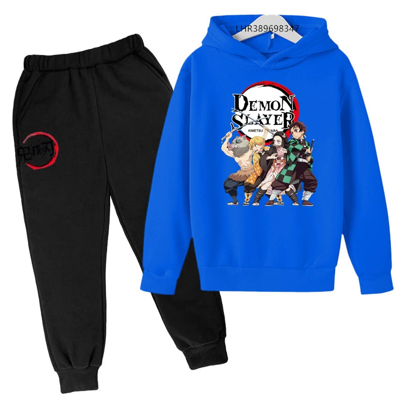 Anime Ninja Kids Hoodie & Pants Set