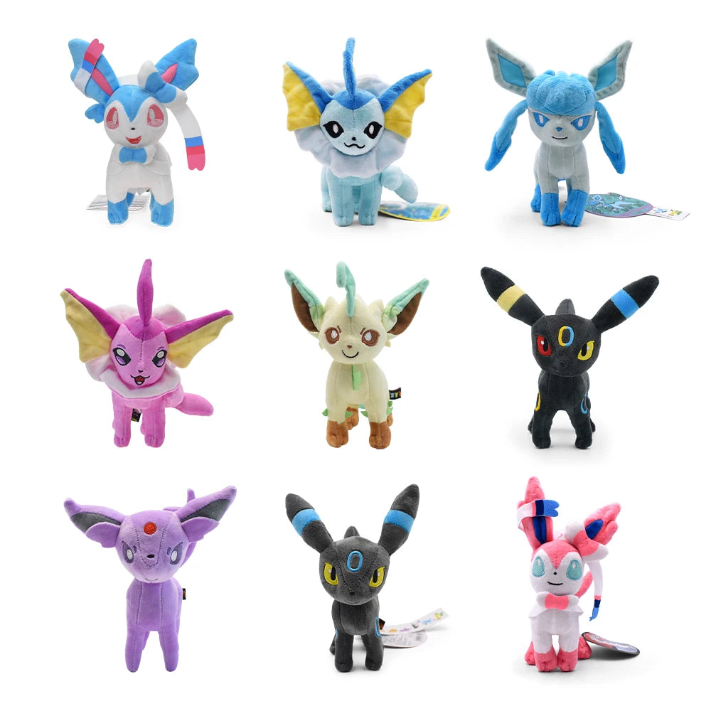 Eeveelution Plush Toys – Sylveon, Umbreon, Leafeon & More