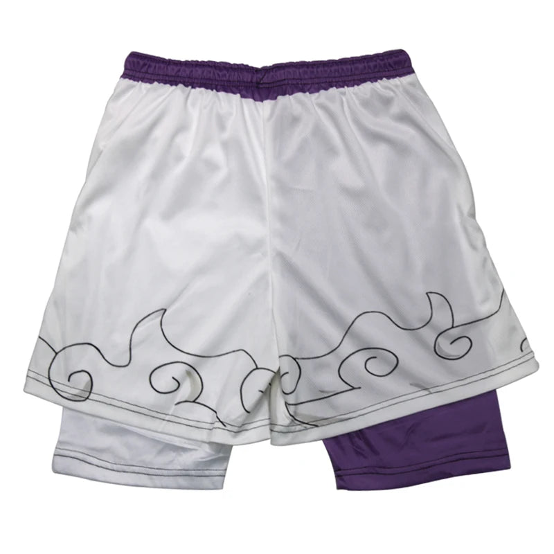 Anime 3D Print 2-in-1 Gym Shorts