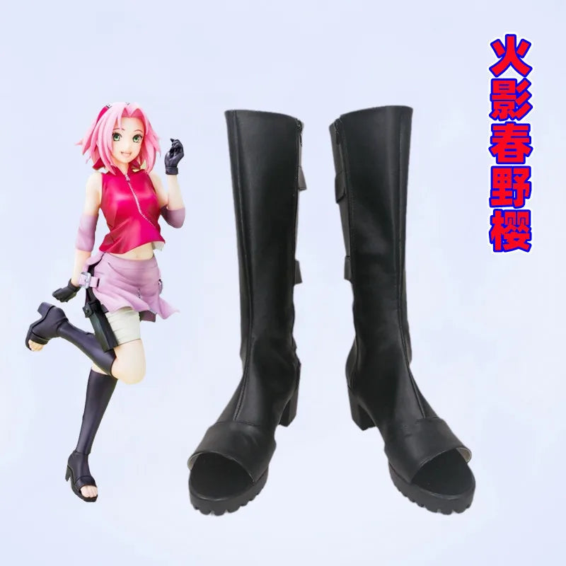 Haruno Sakura Cosplay Boots – Naruto Anime Shoes