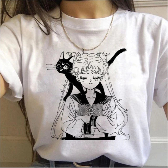 Sailor Moon 90s Retro T-Shirt – Anime Graphic Tee