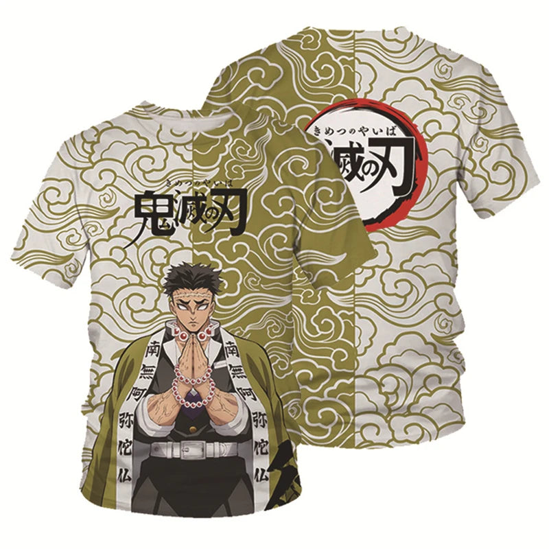 Demon Slayer Kids 3D Print T-Shirt – Anime Tee