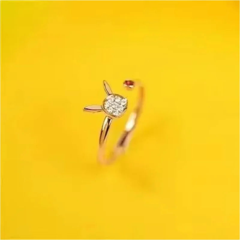 Dratini Adjustable Couple Ring – Pokémon S925 Silver