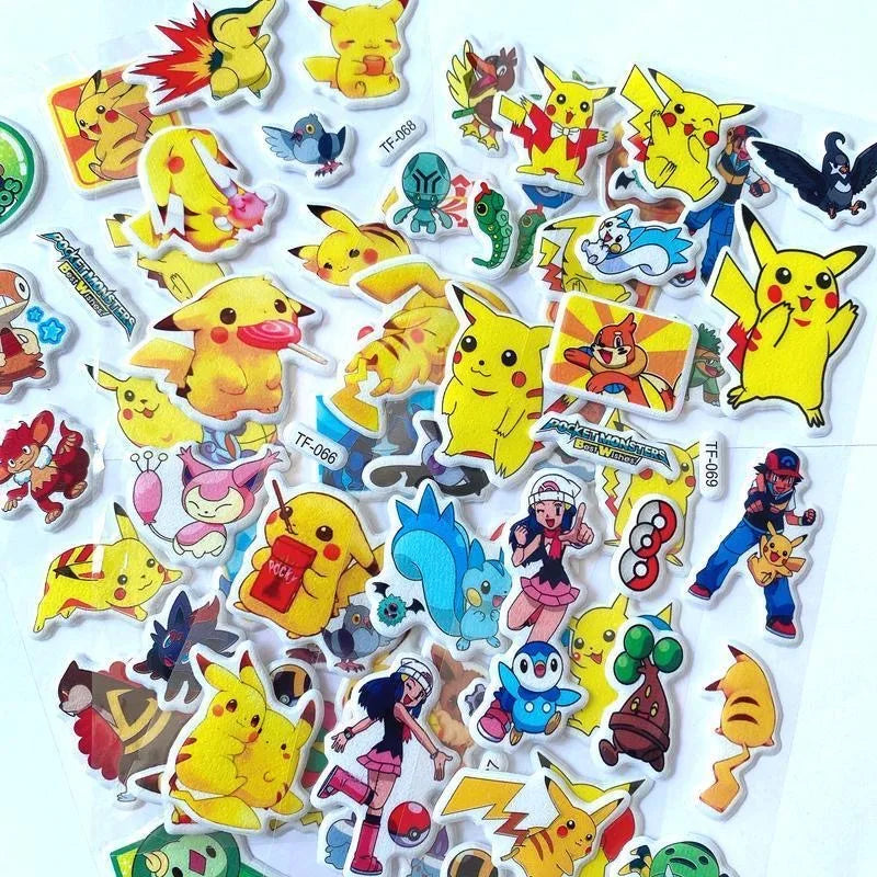Pikachu 3D Bubble Stickers – Pokémon Kids Toy