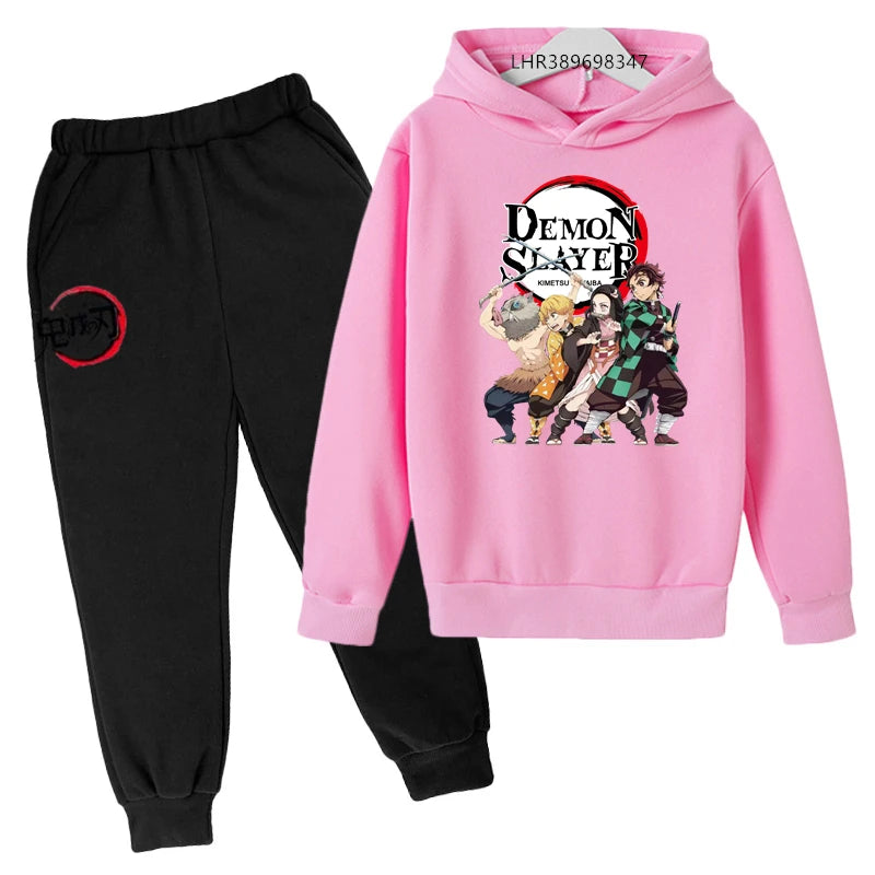 Anime Ninja Kids Hoodie & Pants Set