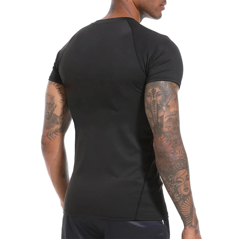 Anime Print Compression Gym Shirt – Quick Dry