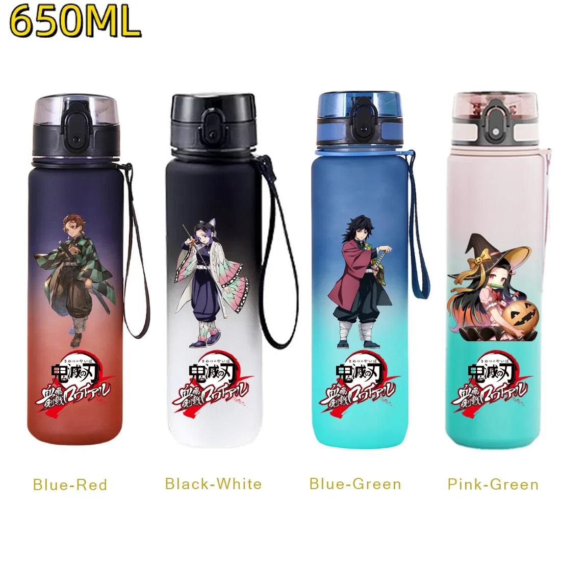 Demon Slayer Water Bottle 650ml – Tanjiro & Nezuko