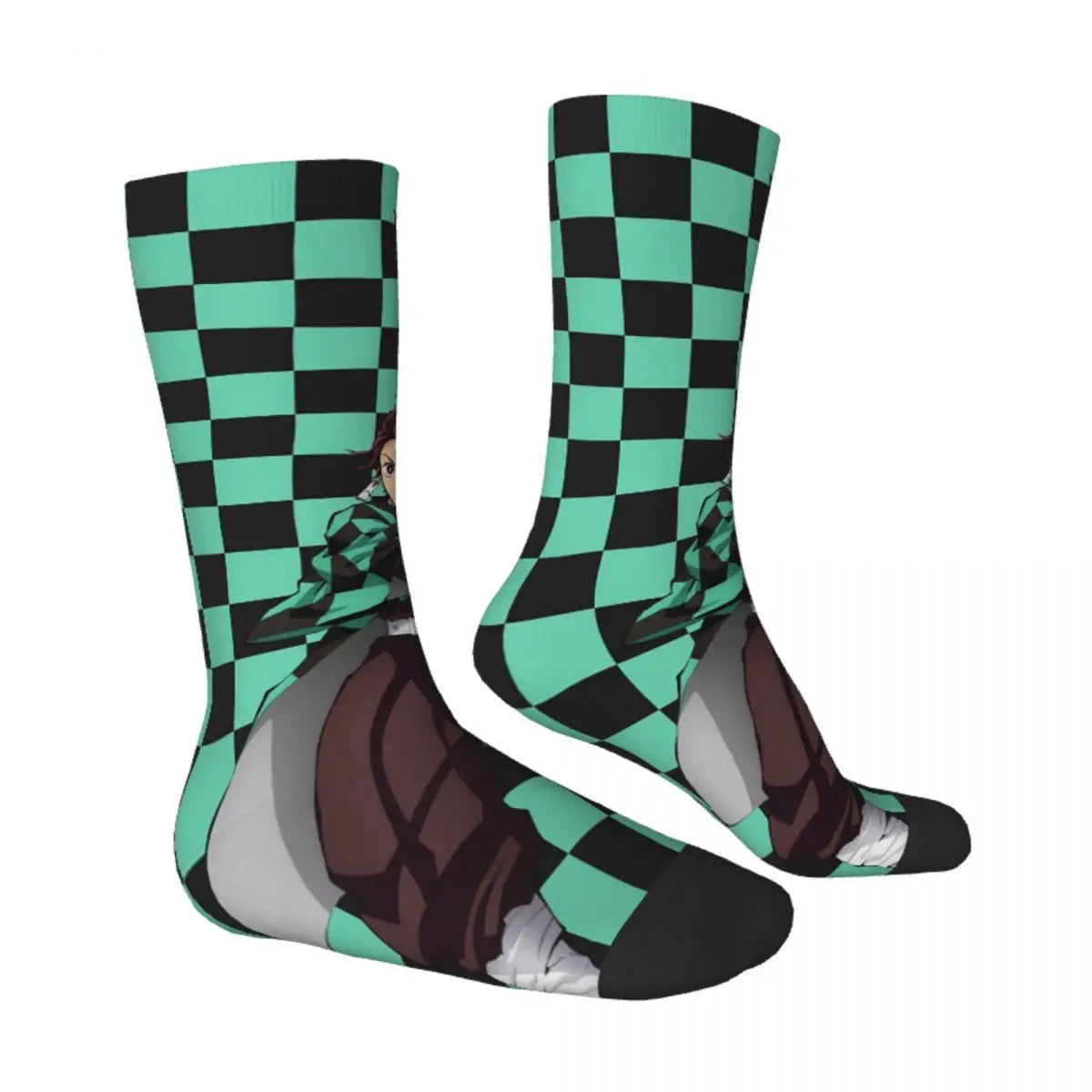 Demon Slayer Anime Crew Socks – Retro Pattern