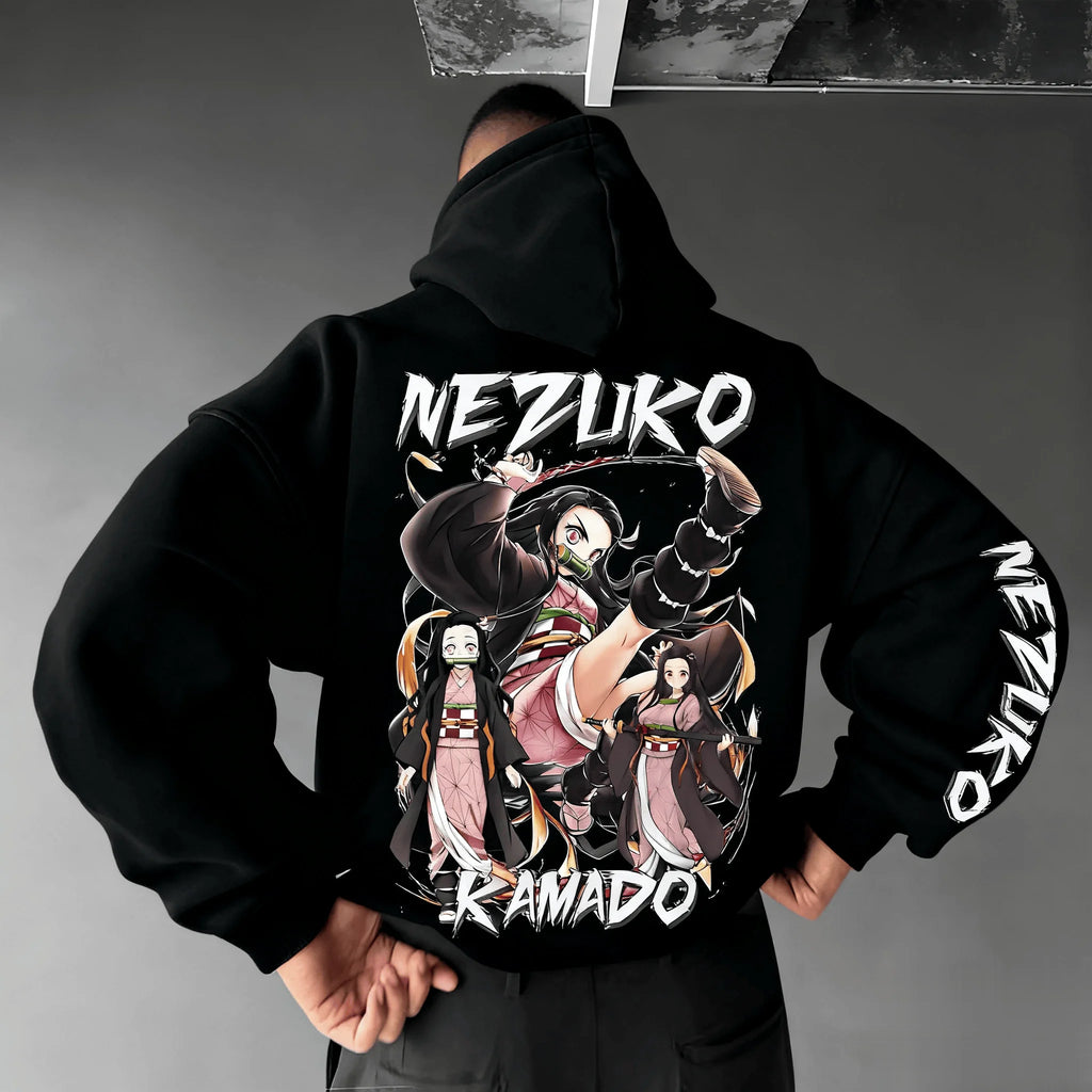 Nezuko Kamado Hoodie – Demon Slayer Unisex Anime Sweatshirt