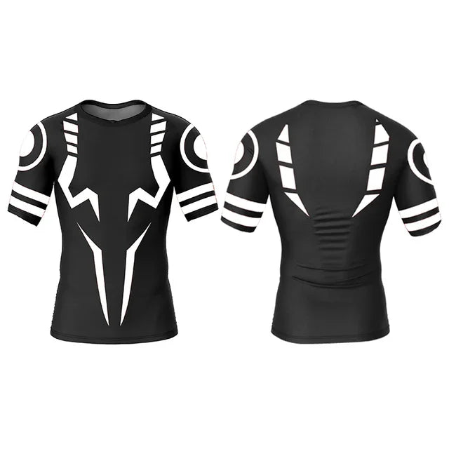 Jujutsu Kaisen 3D Print Gym T-Shirt – Oversized Anime Tee