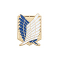 Japanese Anime Attack ON Titan Enamel Pin Eren Jaeger Mikasa Ackerman Jiyuu No Tsubasa Cartoon Brooch Lapel Badge Gift Wholesale
