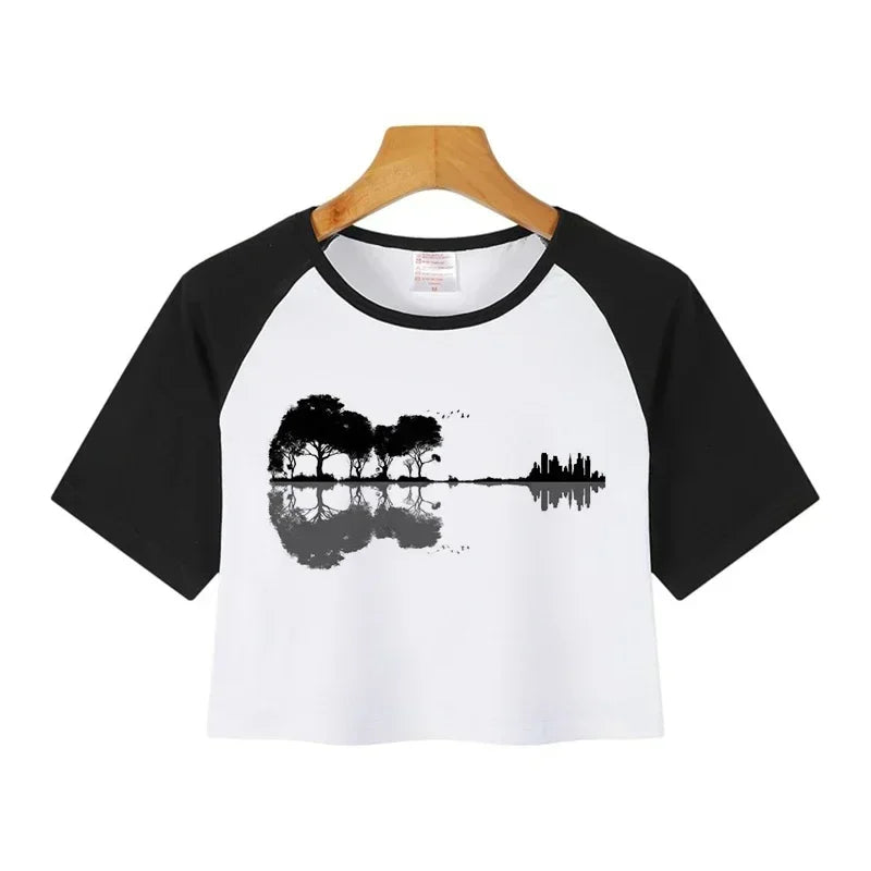 Anime Graphic Crop Top – Y2K Harajuku Tee