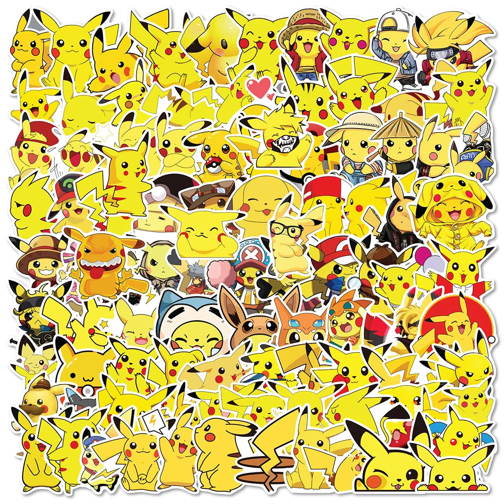 Pikachu Pokémon Sticker Pack – Waterproof Vinyl Decals