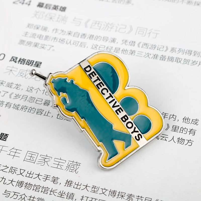 Detective Conan Enamel Pin – Anime Brooch Badge