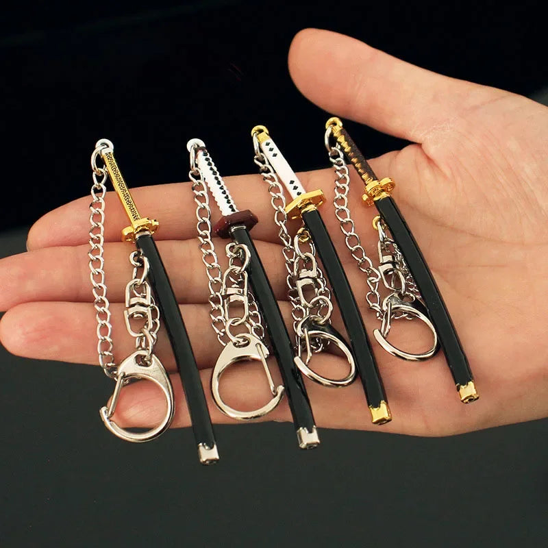 Demon Slayer Mini Katana Keychain 9cm – Tanjiro & Inosuke